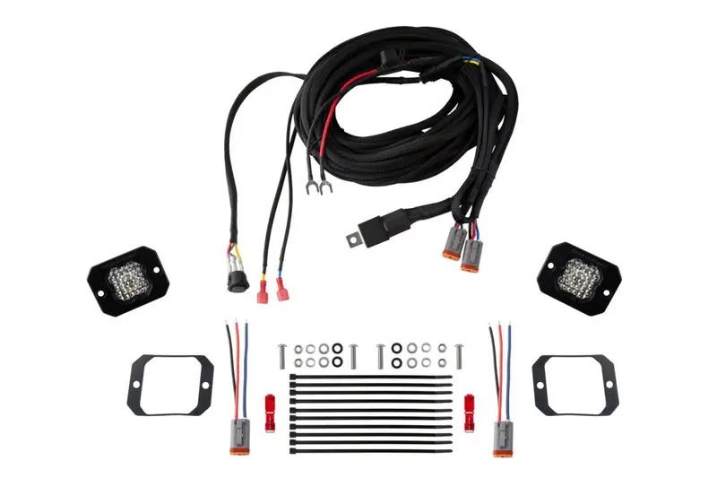 Diode Dynamics Stage Series Flush Mount Reverse Light Kit (Ssc1 Or C2 2.0 W/ Red Backlight) 1