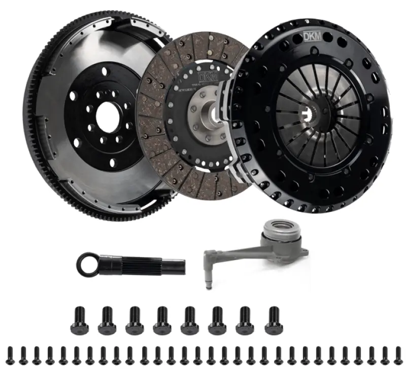 Dkm Clutch 2.0 Vw/Audi A3 Tsi 8 Bolt Motor Ms Twin Disc Clutch W/Steel Flywheel (660 Ft/Lbs Torque) 1