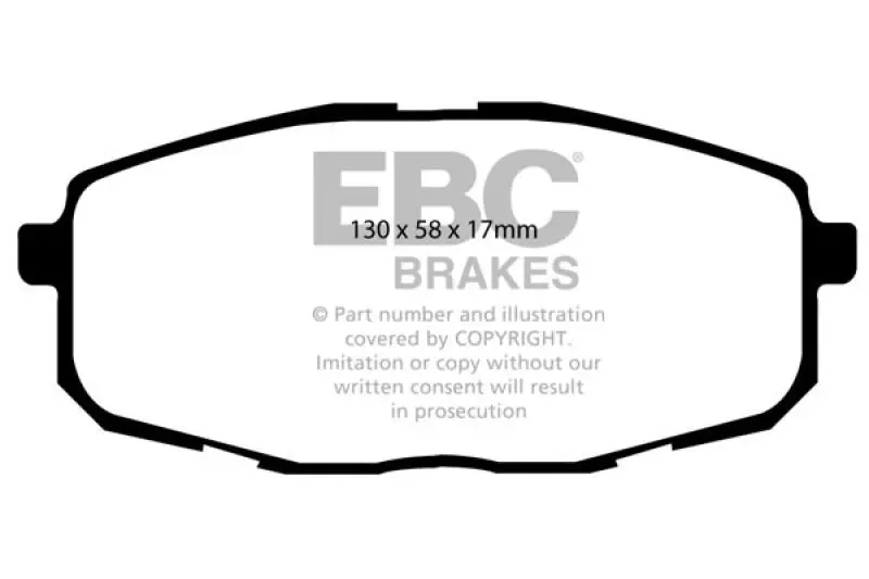 Ebc 09-12 Hyundai Elantra 2.0 Touring Ultimax2 Front Brake Pads 2