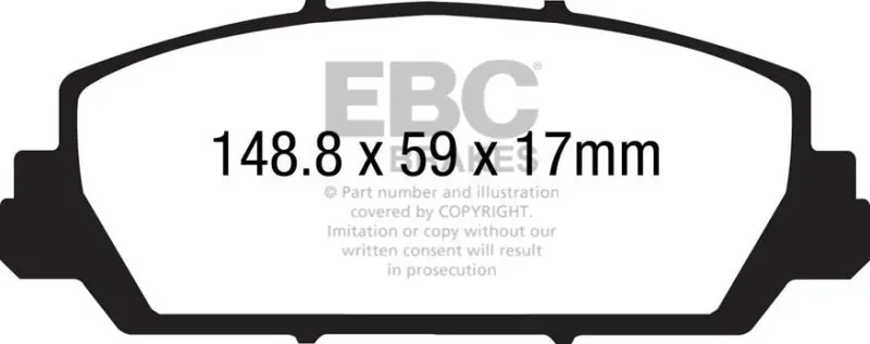 Ebc 12+ Acura Rdx 3.5 Ultimax2 Front Brake Pads 1