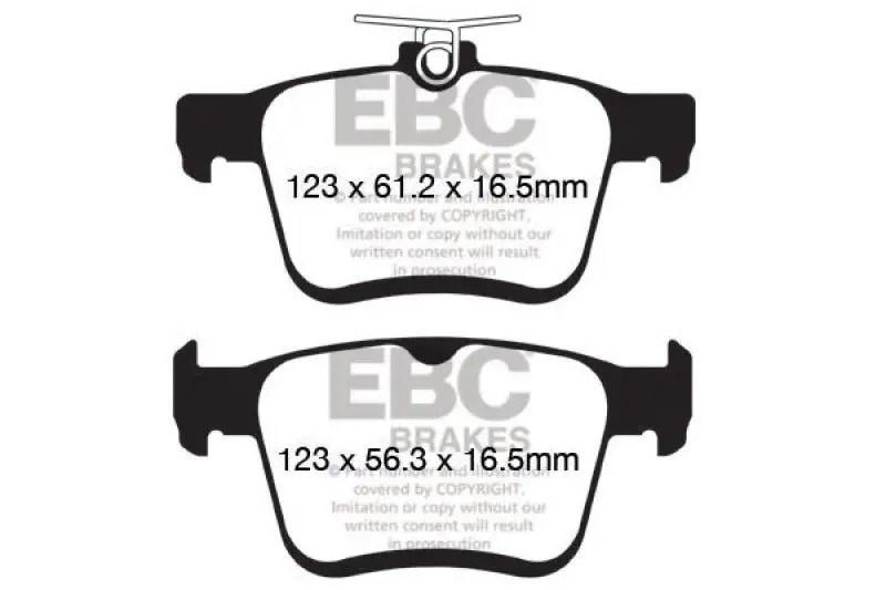 Ebc 2015+ Volkswagen Gti/Golf R (Mk7) Bluestuff Rear Brake Pads 1