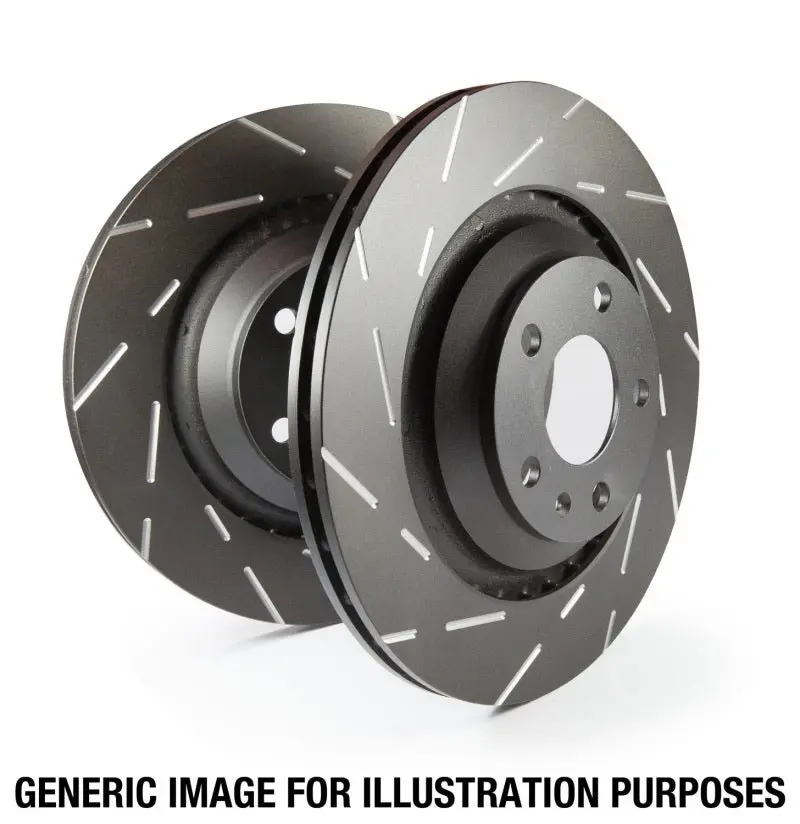 Ebc 2016+ Honda Civic (Excl Si) Usr Blackdash Sport Slotted Rear Rotors 1