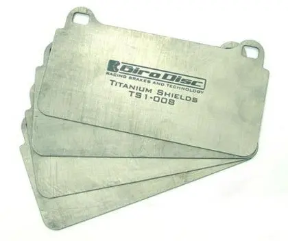 Girodisk Titanium Pad Shields For C8 (Z51 Brakes) 1