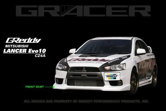 Greddy 08+ Mitsubishi Evolution X Urethane Front Lip Spoiler **Must Ask/Call To Order** 1