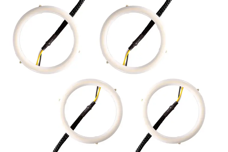 Halo Lights Led 70Mm/80Mm Red Four Diode Dynamics 1