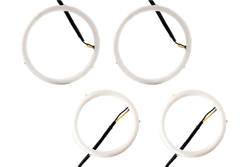 Halo Lights Led 90Mm/120Mm Blue Four Diode Dynamics 1