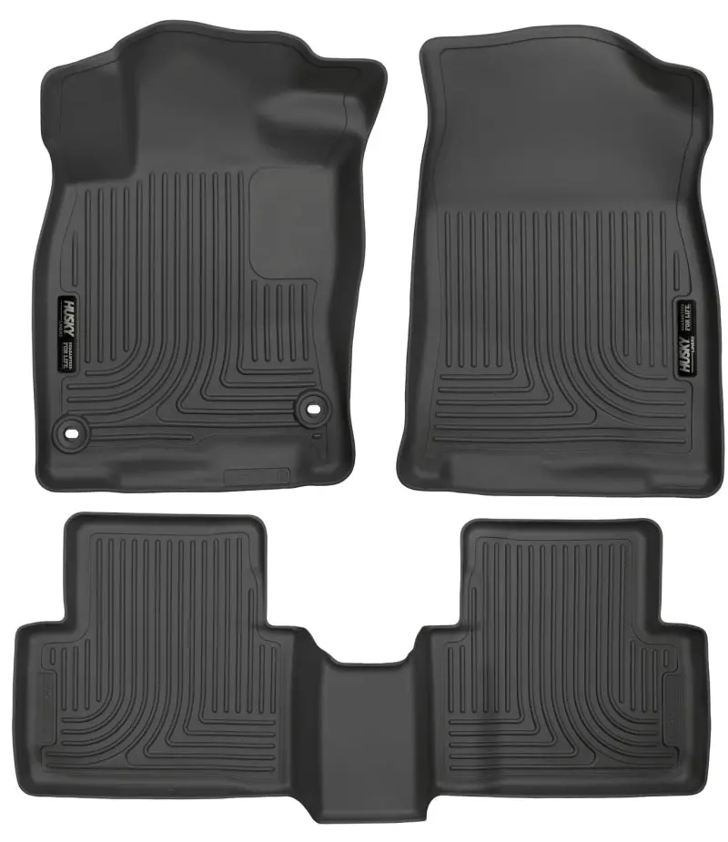 Husky Liners 2016 Honda Civic (4Dr) Weatherbeater Combo Black Floor Liners 1