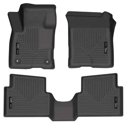 Husky Liners 2022 Ford Maverick(No Fit Hybrid) Weatherbeater Front & 2Nd Seat Floor Liners - Black 1
