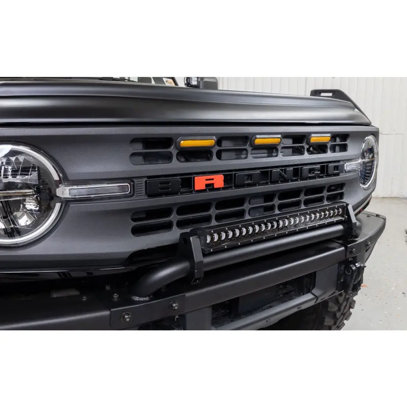Iag I-Line Mini Bull Bar For 24" Light Bar For 2021+ Ford Bronco W/Modular Bumper 1