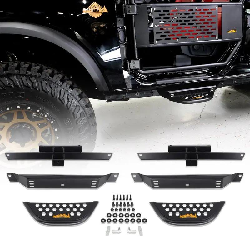 Iag I-Line Small Side Steps 2 Pcs For Use Without Factory Rock Rails For 2021+ Ford Bronco 1
