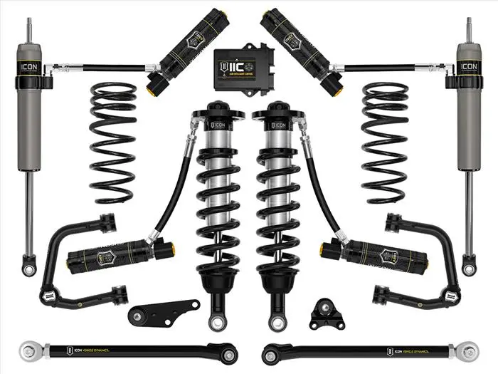 Icon 2024+ Toyota Tacoma 1.25In-3In Stage 10 Suspension System Tubular W/ Triple Rate Spring 1