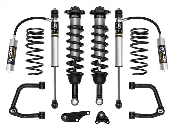 Icon 2024+ Toyota Tacoma 1.25In-3In Stage 3 Suspension System Tubular W/ Triple Rate Spring 1