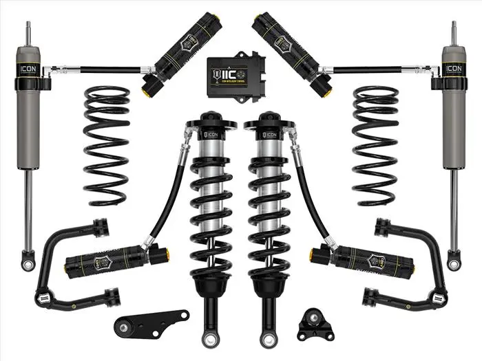 Icon 2024+ Toyota Tacoma 1.25In-3In Stage 6 Suspension System Tubular W/ Triple Rate Spring 1