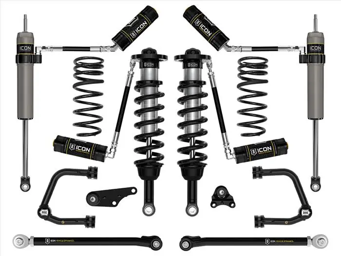 Icon 2024+ Toyota Tacoma 1.25In-3In Stage 7 Suspension System Tubular W/ Triple Rate Spring 1