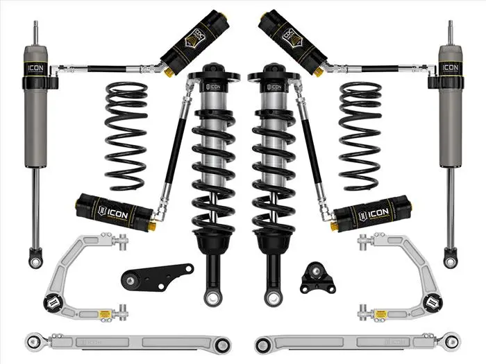 Icon 2024+ Toyota Tacoma 1.25In-3In Stage 8 Suspension System Billet W/ Triple Rate Spring 1