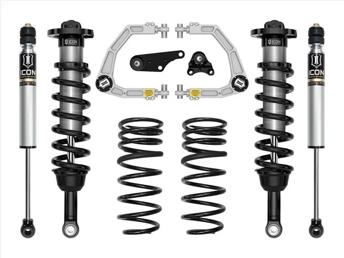Icon 2024+ Toyotatacoma 1.25-3In Stage 2 Suspension System Billet W/Triple Rate Springs 1