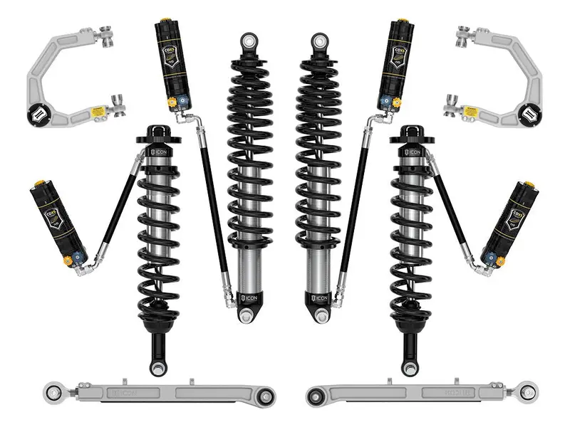 Icon 21-24 Bronco Non-Sasquatch 3-4" Lift Stage 6 Suspension System Cdxs Billet Heavy Rate 1