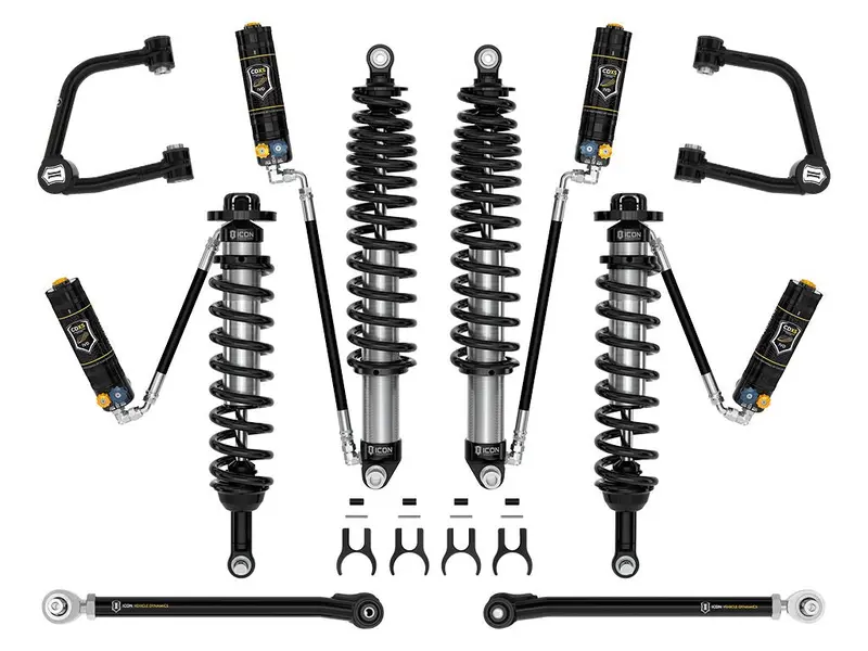 Icon 21-24 Bronco Non-Sasquatch 3-4" Lift Stage 6 Suspension System Cdxs Tubular 1