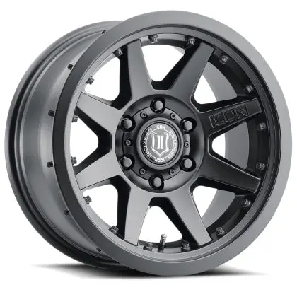 Icon Rebound Pro 17X8.5 6X5.5 0Mm Offset 4.75In Bs 106.1Mm Bore Satin Black Wheel 1