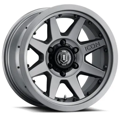 Icon Rebound Pro 17X8.5 6X5.5 25Mm Offset 5.75In Bs 95.1Mm Bore Titanium Wheel 1
