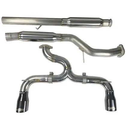 Injen 16-18 Ford Focus Rs 3In Cat-Back Stainless Steel Exhaust W/ 4In Black Chrome Tips 1