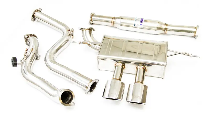 Invidia Q300 Oval Titanium Tip Cat-Back Exhaust 2013-18 Focus St 1