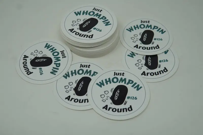 "Just Whompin Around" Sticker - #126 Rally Team 1