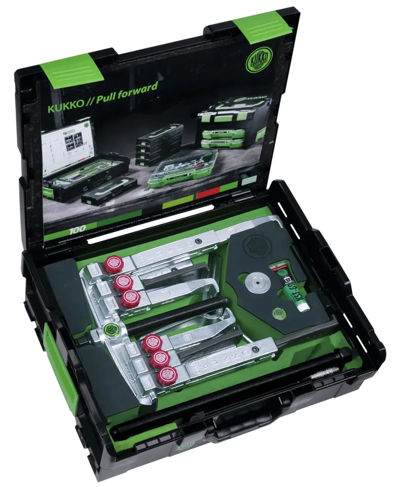 Kukko K-2030-20+S+B Universal 2-Jaw And 3-Jaw Puller Set With Two Different Pulling Hooks Types 1