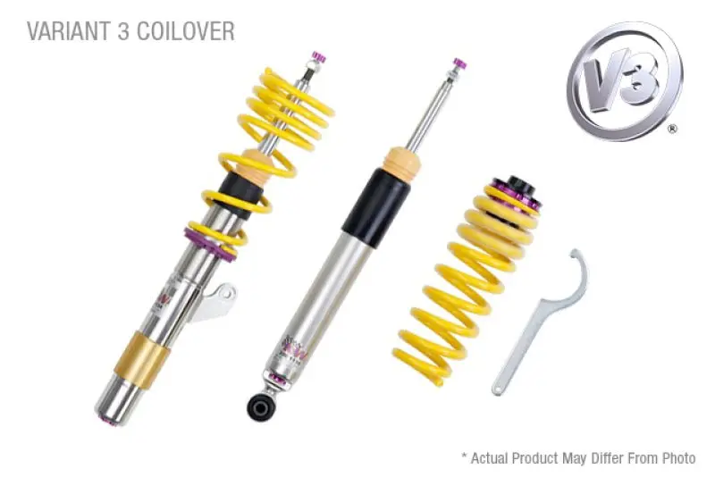 Kw Coilover Kit V3 Inox Vw Golf Vii W/ Dcc 2Wd Hatch 1