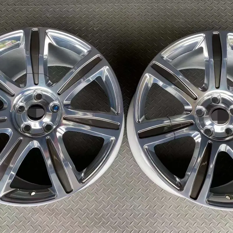 Land Rover Polished Set Silver Grey Forged Wheels 5