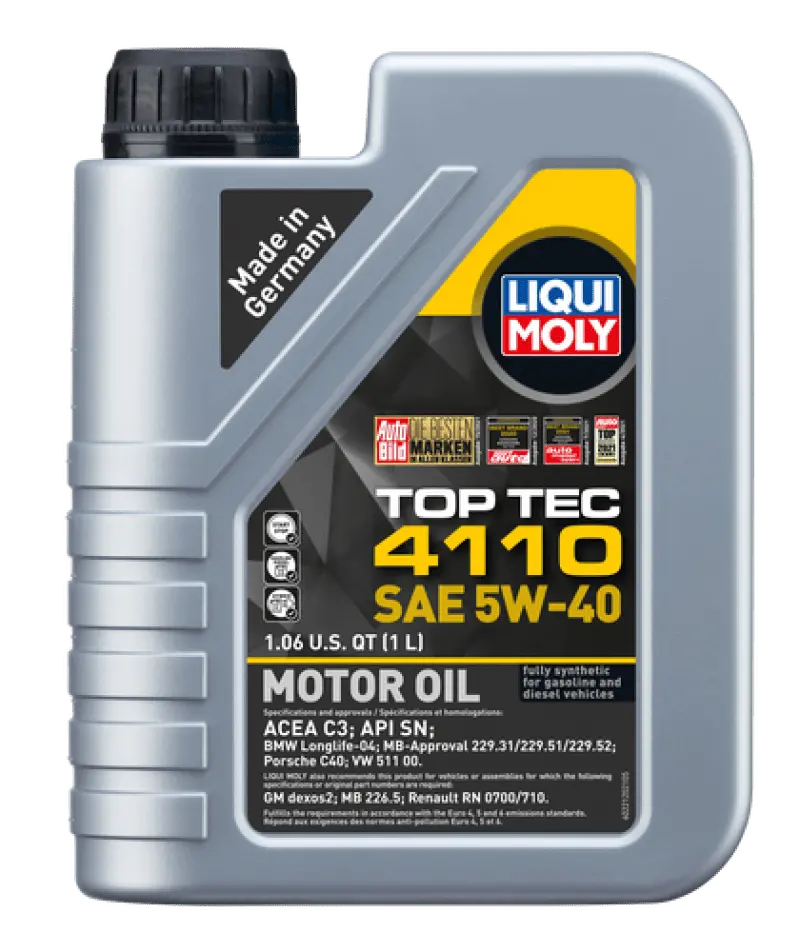 Liqui Moly 1L Top Tec 4110 Motor Oil 5W40 - Case Of 6 1