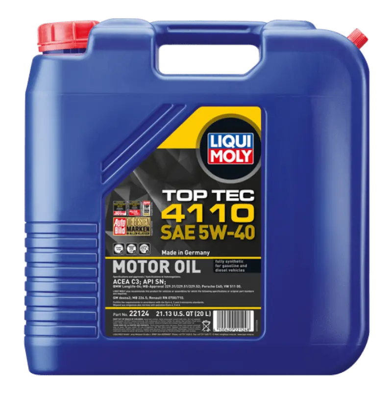 Liqui Moly 20L Top Tec 4110 Motor Oil 5W-40 1