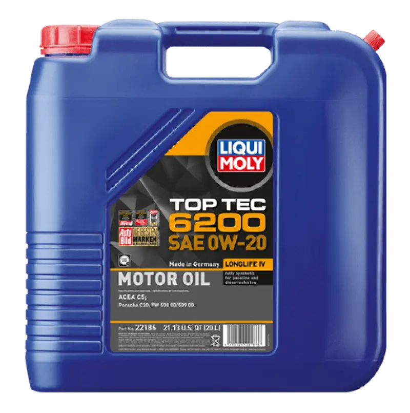 Liqui Moly 20L Top Tec 6200 Motor Oil 0W-20 1