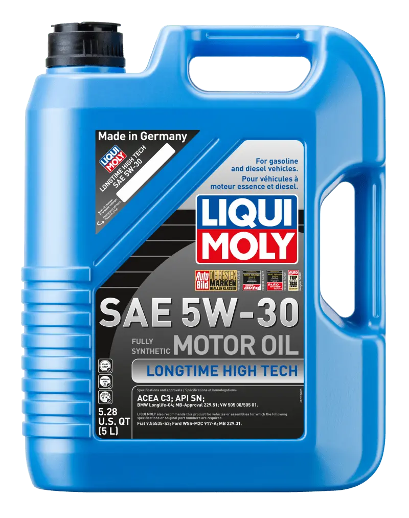 Liqui Moly 5L Longtime High Tech Motor Oil 5W30 - Case Of 4 1