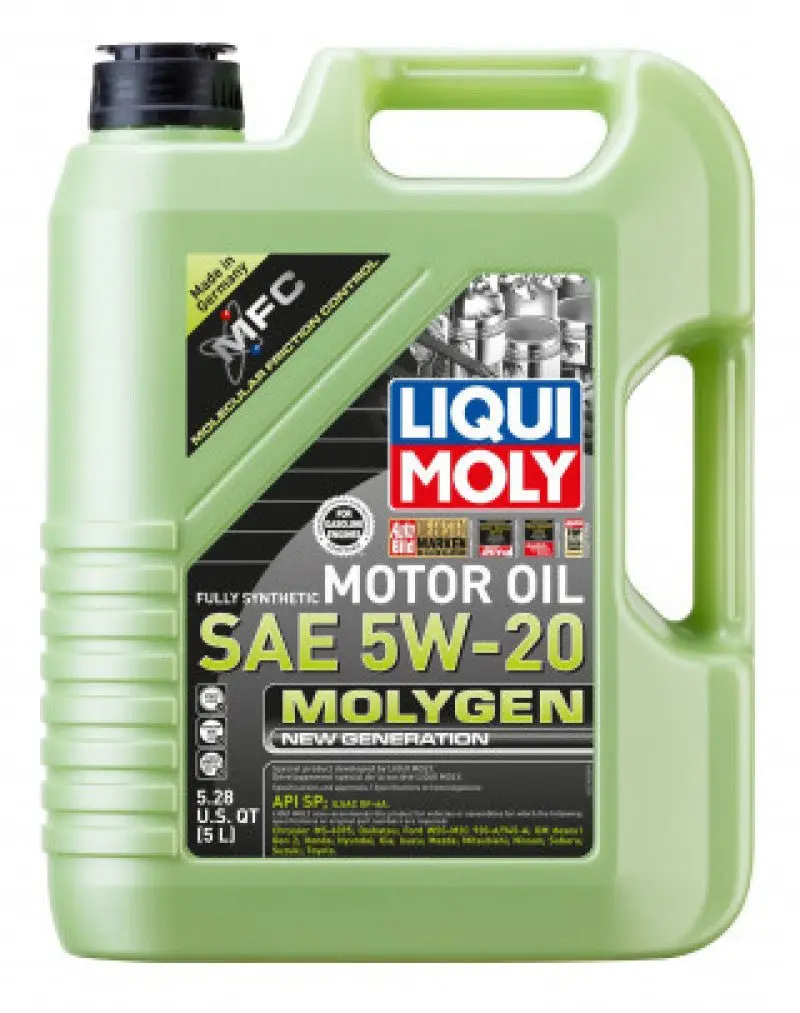 Liqui Moly 5L Molygen New Generation Motor Oil 5W20 - Case Of 4 1