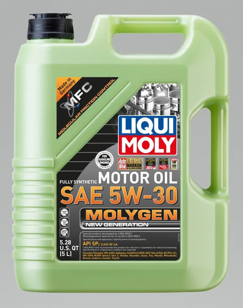 Liqui Moly 5L Molygen New Generation Motor Oil 5W30 - Case Of 4 2