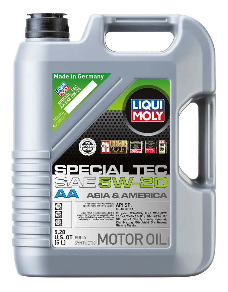 Liqui Moly 5L Special Tec Aa Motor Oil 5W20 - Case Of 4 1