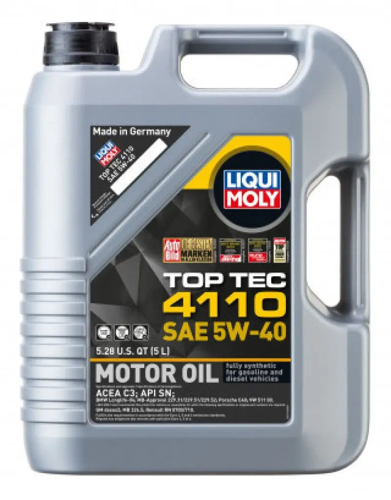 Liqui Moly 5L Top Tec 4110 Motor Oil 5W40 - Case Of 4 1