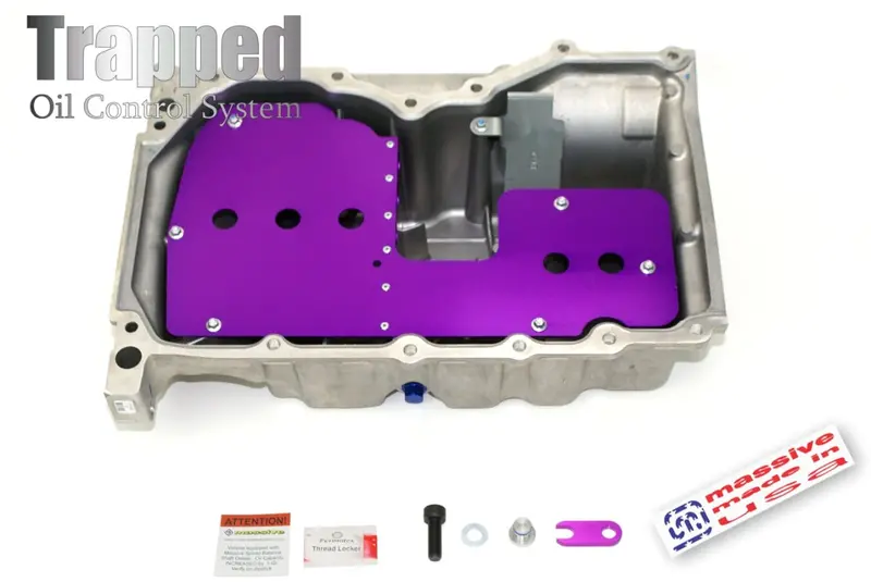 Massive Speed Pre-Installed Pro Trapped Oil Control Pan Baffle Duratec Ecoboost Focus 2.0 2.3 2.5 W/ Balance Shaft Delete 1
