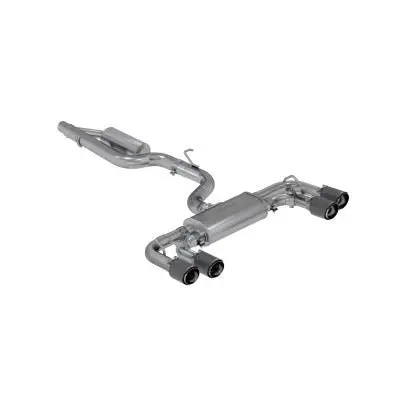 Mbrp 15-19 Vw Golf R 3 In Cat Back W/ 4 In Od Quad Carbon Fiber Tips - T304 1