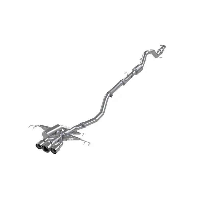 Mbrp 17-22 Honda Civic Type R 2.0L T304 Stainless Steel 3.0In Cat-Back W/Triple Center Outlet 1