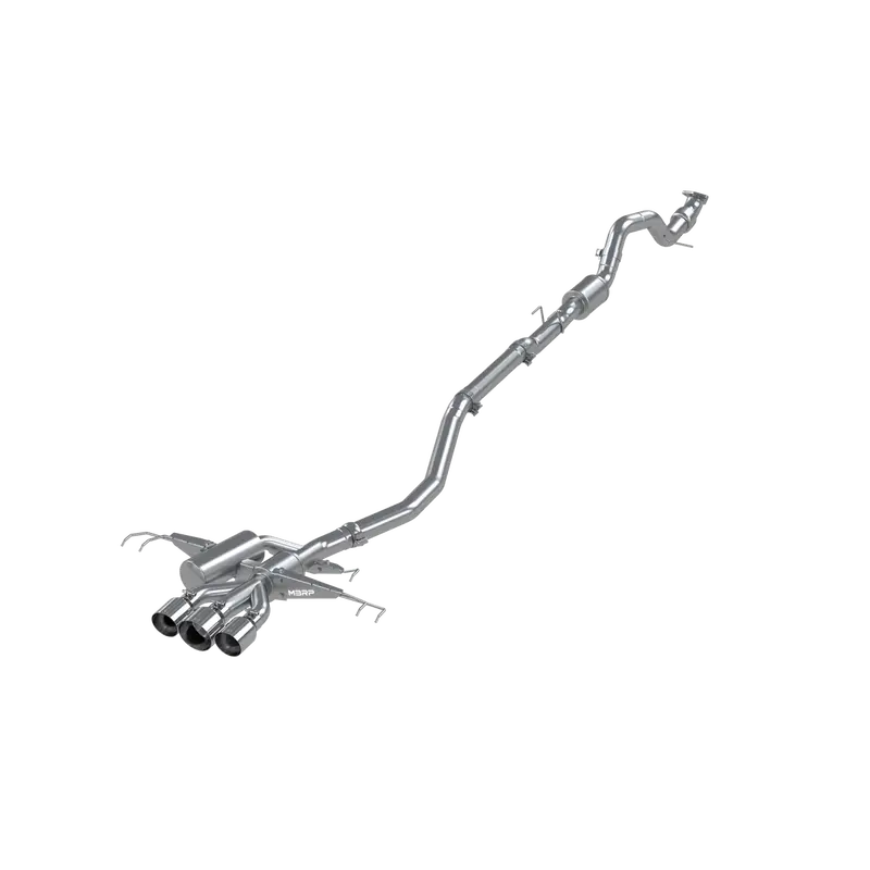 Mbrp 17-22 Honda Civic Type R 2.0L T304 Stainless Steel 3.0In Cat-Back W/Triple Center Outlet 1