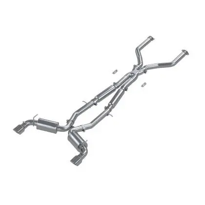 Mbrp 17-22 Infiniti Q60 3.0L Rwd/Awd 3In Cat-Back Dual Split Rear Street Version W/4.5In Od Tips -T304 1