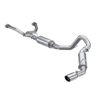 Mbrp 2022 Toyota Tundra 3.5L Dual Cat-Back 4In Single Side Exit Rolled Tip - Aluminized Steel 1