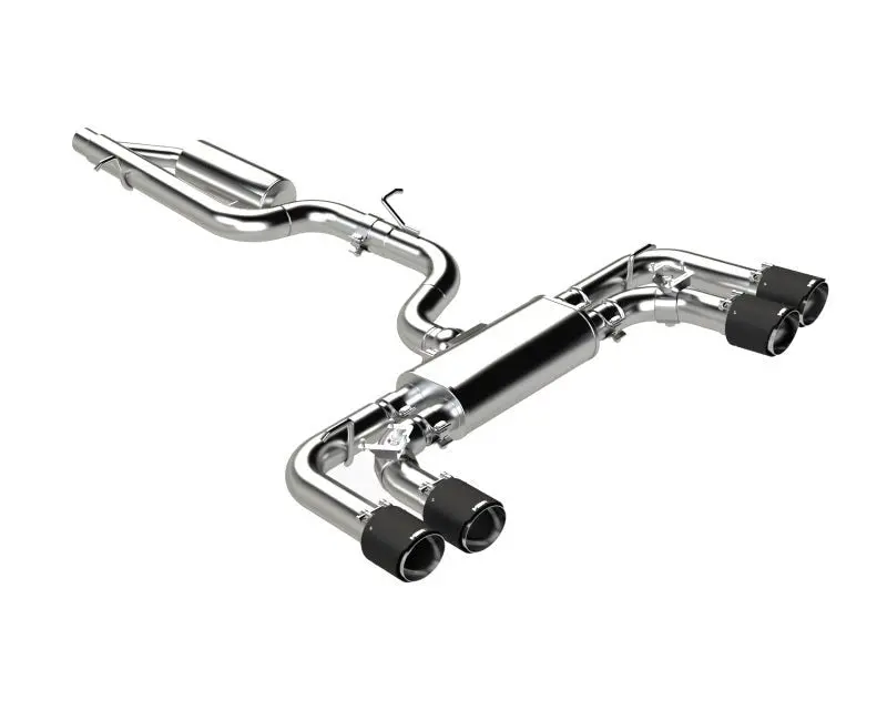 Mbrp 2022 Volkswagon Golf R Mk8 T304 Stainless Steel 3In Cat-Back, Quad Rear Exit- Carbon Fiber Tips 1