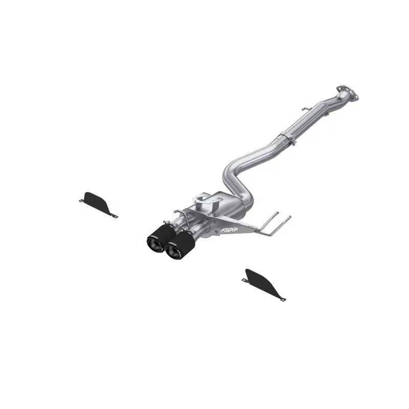 Mbrp 2023 Toyota Corolla Gr 1.6L T304 Ss 3In Cat-Back Dual Center Rear W/ Carbon Fiber Tips 1