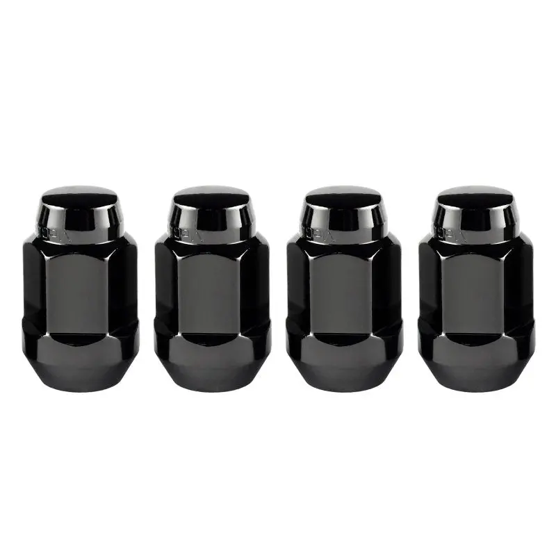 Mcgard Hex Lug Nut (Cone Seat Bulge Style) M14x1.5 / 22Mm Hex / 1.635In. Length (4-Pack) - Black 1