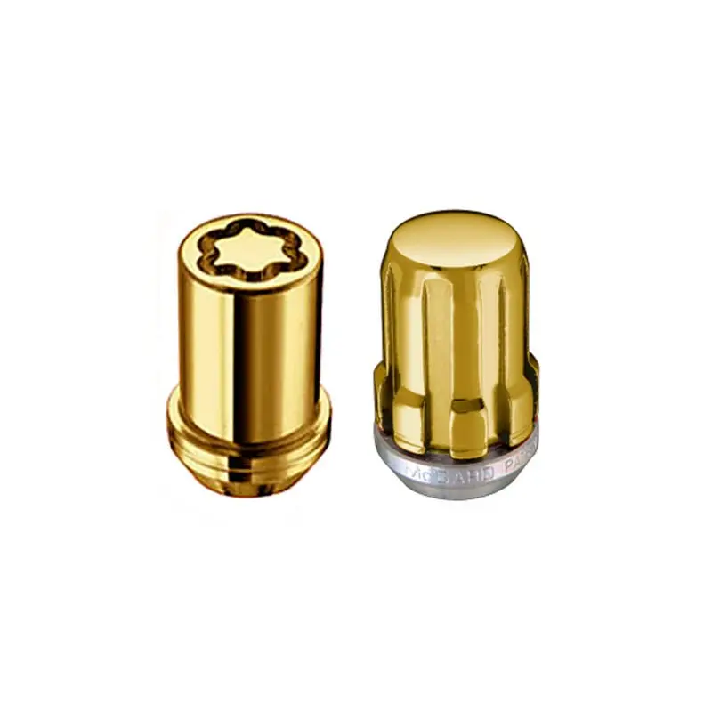 Mcgard Splinedrive Tuner 5 Lug Install Kit W/Locks & Tool (Cone) M12x1.5 / 13/16 Hex - Gold (Cs) 1