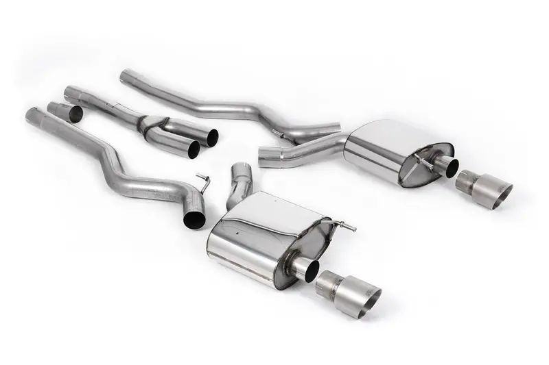 Milltek Dual Outlet Non Resonated Cat Back (Mustang Ecoboost 15-23) 3