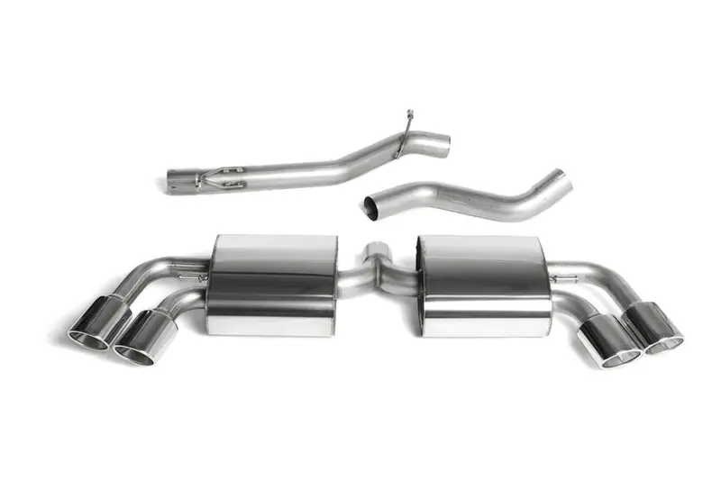Milltek Non-Resonated (Louder) Cat-Back Exhaust System With Quad Polished Trims - Mk2 Audi Tts Quattro 1